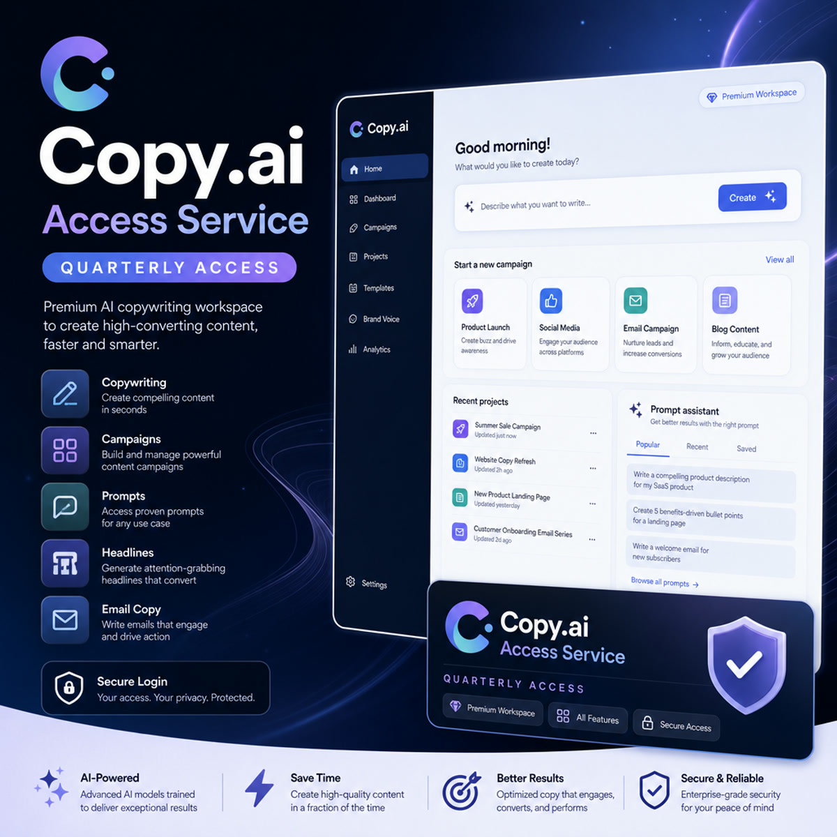 Copy.ai Writing Membership