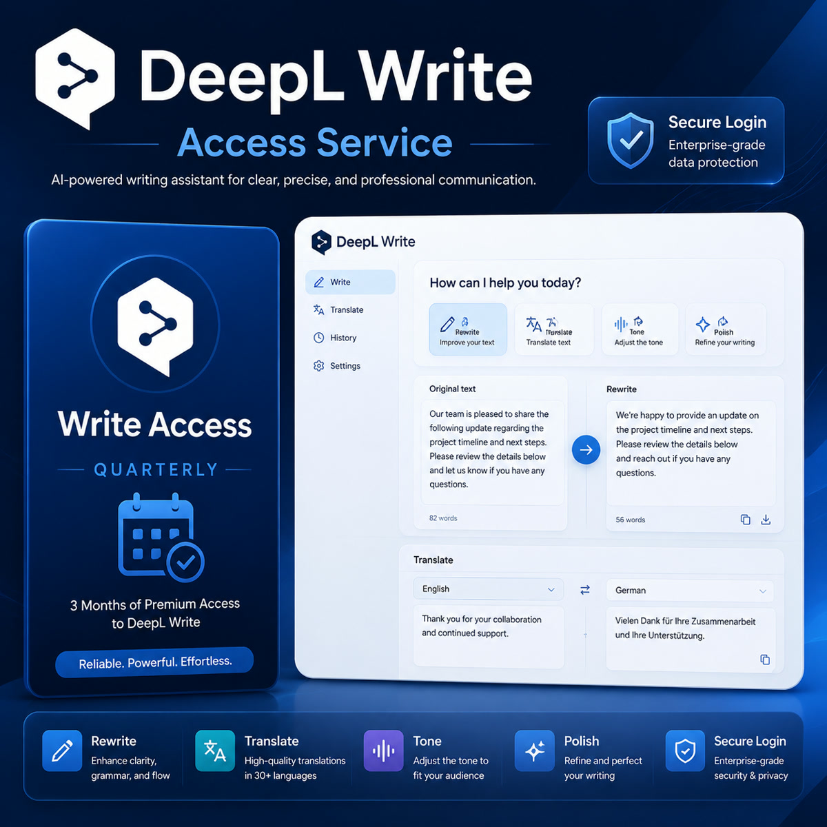 DeepL Write Premium Membership